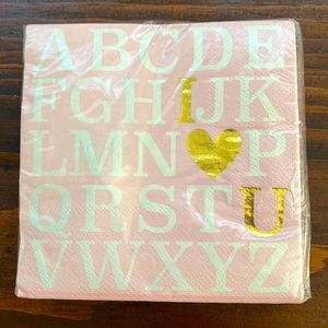 40 Napkins I ❤️ You Cocktail Valentine’s Day